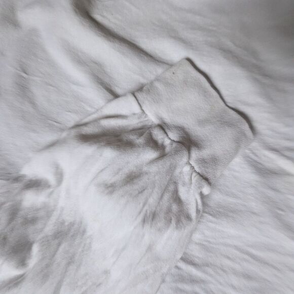 Wu Tang Clan L/S Thrashed Graphic Tee White Gildan Heavy Cotton XL Flaws - Picture 11 of 14